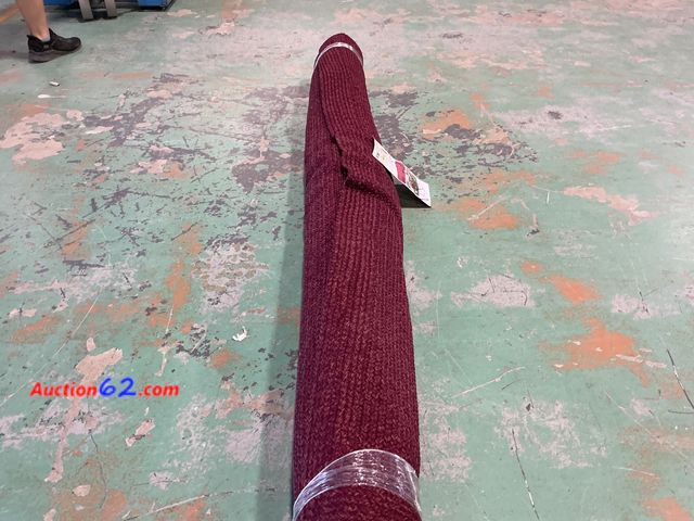 Lot 44-1342m - Threshold 7x10 Natural Woven Outdoor Rug Burgundy Not Tested See All Photo's Dirty E-Commerce Return, A basic inspection has been given to t...