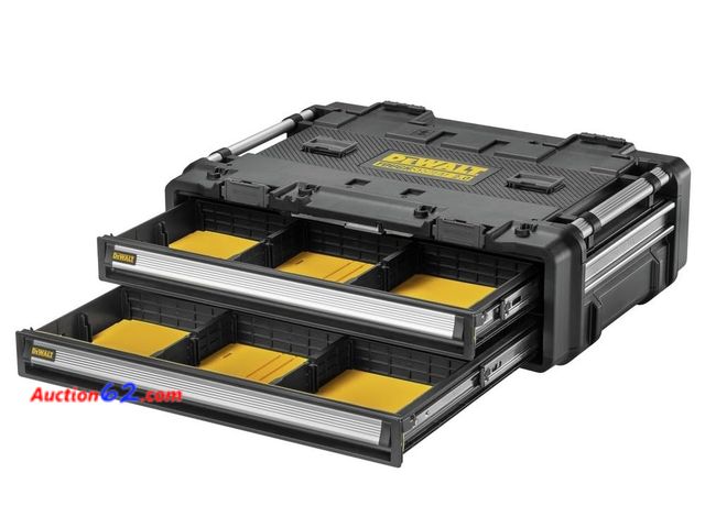 Lot 44-12j - $329 Retail price - DEWALT DXL- Two Shallow drawer unit (DWST08520) Appears New, A basic inspection has been given to this item. Sold AS-IS....