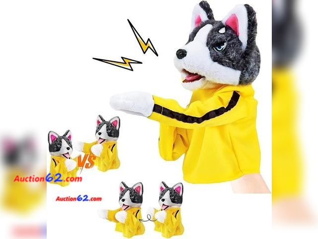 Lot 44-9016r - Inmorven Husky Dog Hand Puppet with Yellow Martial Arts Outfit for Kids Appears New, A basic inspection has been given to this item. Sold AS...