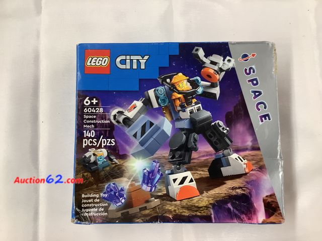 Lot 44-7514k - Lego city space ages 6+ 60428.New. BOX HAS SEVEAR DAMAGE. See photo. 5. Not Tested 13. Never opened, Factory Sealed