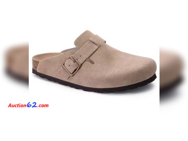Lot 44-110g - Kidmi Women's Genuine Suede Clogs Soft Footbed - Size 41 Appears New, A basic inspection has been given to this item. Sold AS-IS.