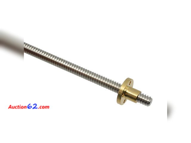 Lot 44-4055f - ReliaBot 470mm T8 Tr8x2 Lead Screw and Brass Nut (Acme Thread, 2mm Pitch, 1 Start, 2mm Lead) for LCD DLP SLA 3D Printer and CNC Machine Z Ax...