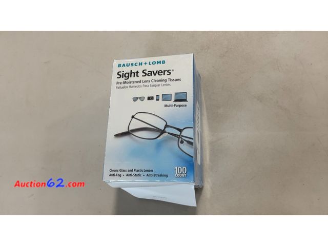 Lot 44-1802a - Bausch + Lomb Sight Savers Pre-Moistened Lens Cleaning Tissues Twin Pack - 200 Count See All Photo's Not Tested E-Commerce Return, A basic i...