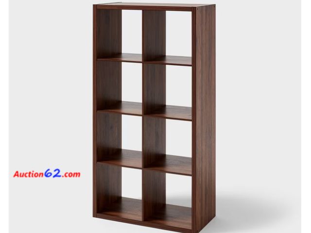 Lot 44-904w - 13" 8 Cube Walnut - Brightroom- Missing Hardware  Appears New, A basic inspection has been given to this item. Sold AS-IS. See All Photo's N...