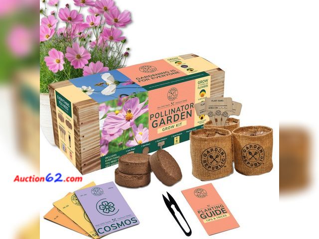 Lot 44-2648f - Garden Republic Mini Pollinator Garden Kit Appears New, A basic inspection has been given to this item. Sold AS-IS. Not Tested See All Photo...