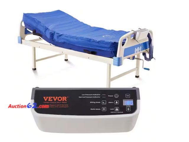 Lot 44-1510w - $323 Retail price - 8 in. Alternating Air Mattress Dual-Layer 3 Modes Pressure Pad 450 lbs. Load with Electric Pump for Hospital Bed Sores A...
