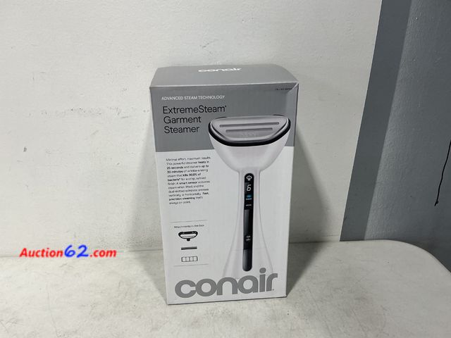 Lot 44-831 - Conair ExtremeSteam Garment Steamer Advanced Steam Technology Not Tested See All Photo's E-Commerce Return, A basic inspection has been give...