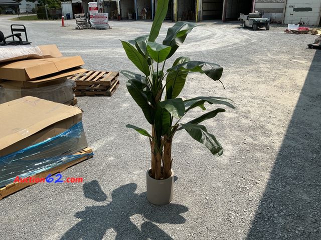 Lot 44-104f - $200 Retail price - 72" Banana Tree in Cement Pot - Threshold™ See All Photo's E-Commerce Return, A basic inspection has been given to this ...