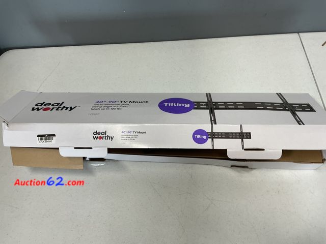 Lot 44-2663w - Dealworthy 40"-90" Tilting TV Mount Appears New, A basic inspection has been given to this item. Sold AS-IS. Not Tested See All Photo's