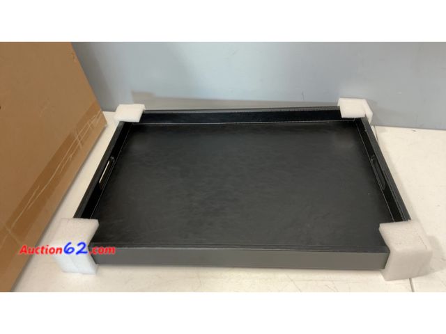 Lot 44-2510e - Black Serving Tray with Handles Appears New, A basic inspection has been given to this item. Sold AS-IS. Not Tested See All Photo's