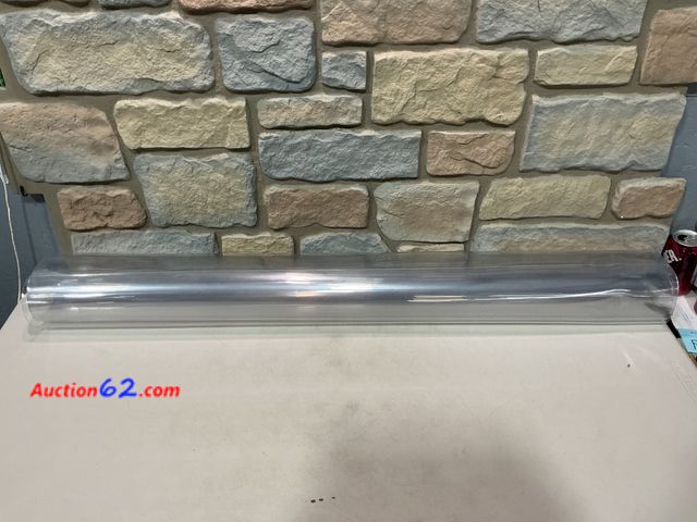 Lot 44-1779 - Clear chair mat, unknown size, rectangle  E-Commerce Return, A basic inspection has been given to this item. Sold AS-IS. Used See All Photo'...