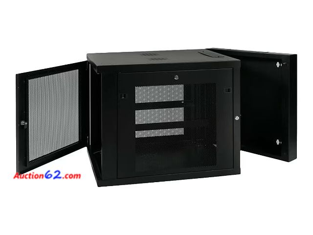 Lot 44-8300s - Tripp Lite SRW12US33  12U 4 post, square hole,  wall mount server rack
Wall-mount cabinet secures and organizes 12U of 19-inch rack equipmen...