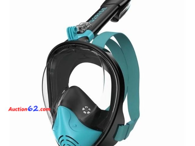Lot 44-6645g - G2RISE Snorkeling Gear Adults, Full Face Snorkel Mask Swimming with Detachable Snorkeling Mount, Mascara de Buceo, Safe Breathing, Anti-Leak...