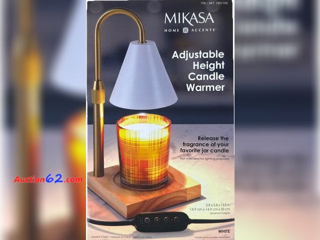 Lot 44-533j - Mikasa, Plug-in Candle Lamp Warmer |  Metal Stand (White) See All Photo's Not Tested Appears New, A basic inspection has been given to this ...