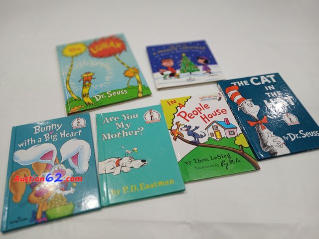 Lot 44-2010x - New books. In A People House. Are you My Mother book. The Cat in the Hat book.   Bunny With A Big Heart book, retail 9.99.  Gently used The ...