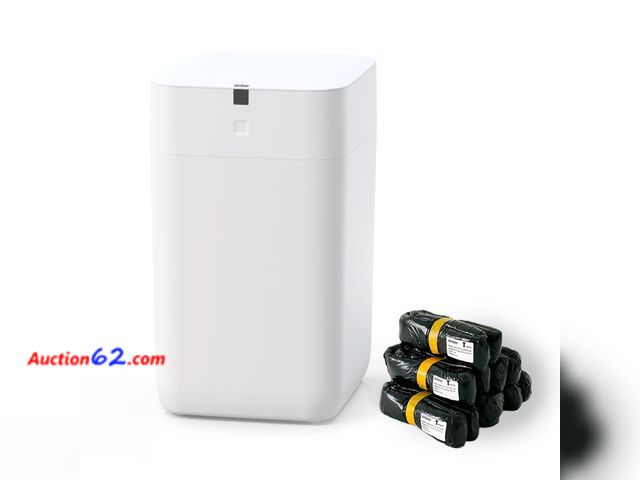 Lot 44-320 - $129.99 Retail price - Airdeer Automatic Trash Can, 4 Gallon Self Sealing and Self-Changing Smart Trash Can, Motion Sensor, Touchless Garbag...