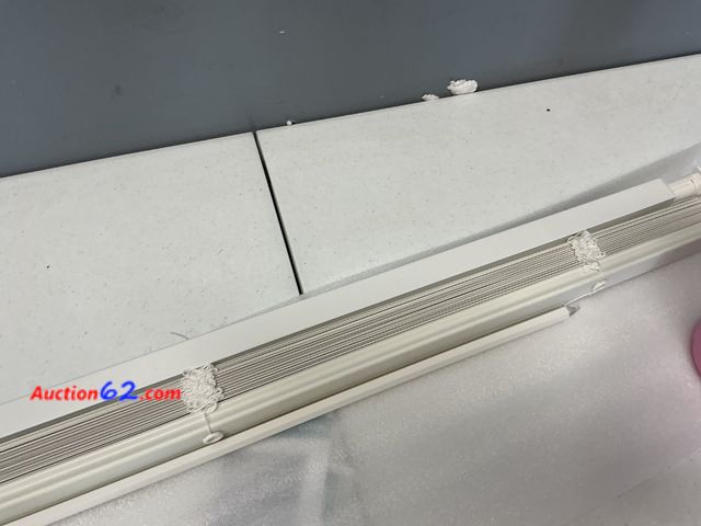 Lot 44-2698w - MyShade No Drill Cordless Vinyl Horizontal Blinds Appears New, A basic inspection has been given to this item. Sold AS-IS. Not Tested See Al...