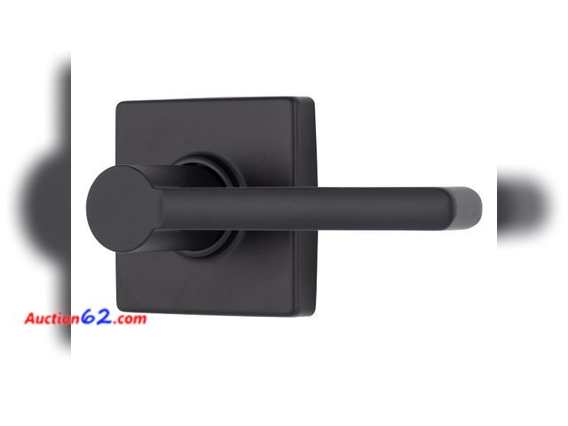 Lot 44-1717f - BRINKS – Contemporary Non-Locking Interior Door Lever, Matte Black - Designed for Sleek and Modern Homes and Blends Seamlessly with Interior...