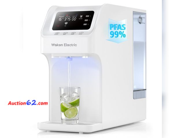 Lot 44-2552a - $149.97 Retail price - Waken Electric C11S Reverse Osmosis Water Filtration System Countertop 180oz Water Tank 4:1 Pure to Drain 8 Stage RO ...