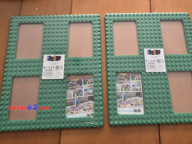 Lot 44-3027q - Lot of 2 - Strictly Briks Classic Big Briks Baseplate with Gaps 100% Compatible with All Major Brands | Large Pegs for Toddlers | 13.75" x 1...