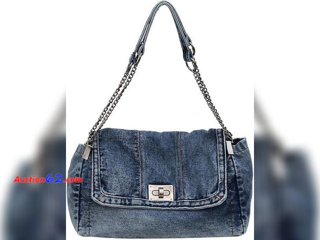 Lot 44-9125b - panthra Denim Tote Bag for Women Appears New, A basic inspection has been given to this item. Sold AS-IS.