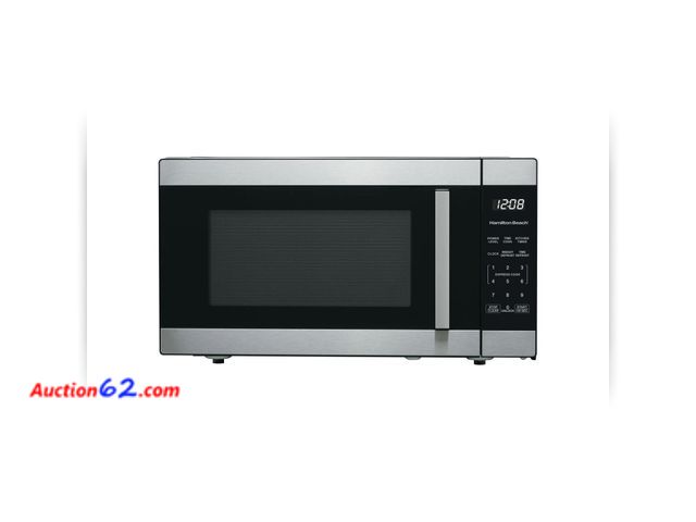 Lot 44-3m - $130 Retail price - Hamilton Beach 1.6 Cu Ft Sensor Cook Countertop Microwave Oven in Stainless Steel  New See All Photo's Not Tested Appear...
