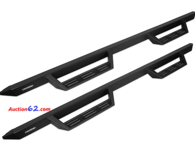 Lot 44-784b - Retail value $430- MAGNUM RT GEN 2 DROP STEPS BLACK TEXTURED ALLOY STEEL - 22-26 TOYOTA TUNDRA CREWMAX CAB Appears New, A basic inspection h...