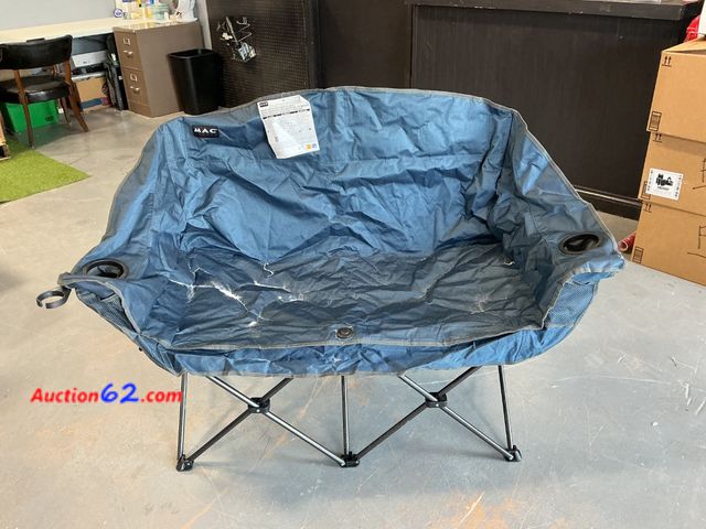 Lot 44-519e - MAC Sports Double Camp Chair Blue Not Tested See All Photo's E-Commerce Return, A basic inspection has been given to this item. Sold AS-IS. ...