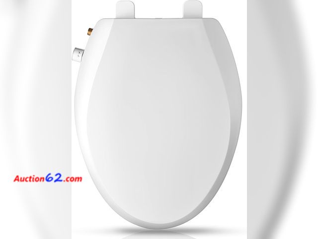 Lot 44-2540 - $89.99 Retail price - Clirass Elongated Bidet Toilet Seat with Quiet-Close, Non-Electric Bidet Mode with Dual Nozzles, Fit Elongated Toilet ...