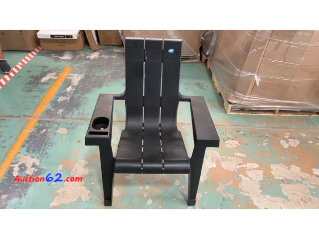 Lot 44-1763w - Stacking Adirondack Chair - Black Not Tested See All Photo's E-Commerce Return, A basic inspection has been given to this item. Sold AS-IS. ...