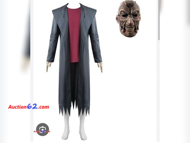 Lot 44-6887p - Size Medium Men Jeepers Creepers Costume Adult 3pc Fullset with Mask Appears New, A basic inspection has been given to this item. Sold AS-IS...