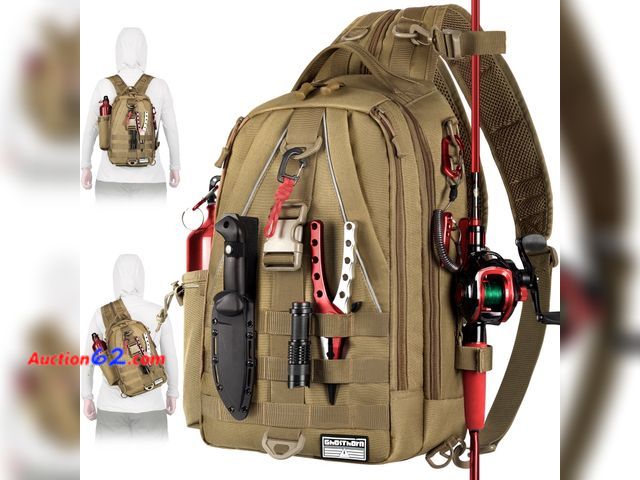 Lot 44-117g - Lightweight Fishing Backpack  Appears New, A basic inspection has been given to this item. Sold AS-IS.