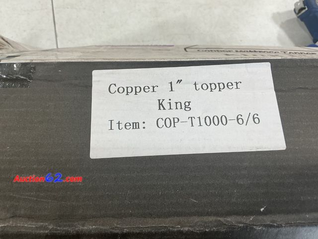 Lot 44-1184j - Copper 1" Topper King COP-T1000-6/6 Not Tested Appears New, A basic inspection has been given to this item. Sold AS-IS.