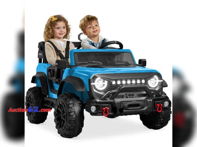 Lot 44-3029t - 24V 2-Seater Electric Ride-On Car Truck w/ Parent Control, Bluetooth - See Pictures - Retails $571.99  E-Commerce Return, A basic inspection...