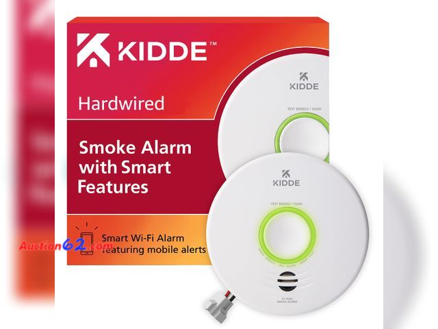 Auction62.com - Lot 44-862 - Kidde Smart Smoke Detector, WiFi, Alexa ...