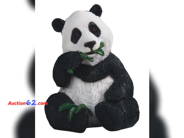 Lot 44-9043 - Retail of $52-StealStreet 54525 8.25 Panda Bear Sitting Down Eating Bamboo, Statue Figurine Appears New, A basic inspection has been given t...