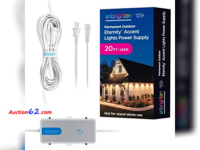 Lot 44-4003i - Enbrighten Vibe Eternity Accent Light Power Supply, 20ft. Lead, Not for Standalone Use, Enbrighten 50ft, 100ft, or 150ft Eternity Accent Lig...