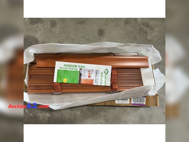 Lot 44-247 - Wood Window Blinds Luxury Style Appears New, A basic inspection has been given to this item. Sold AS-IS.