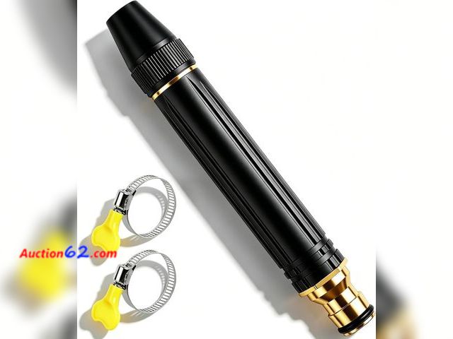 Lot 44-1524e - 2026 New Jet Nozzle Power Washer for Garden Hose, High Pressure Jet Sweeper Spray Nozzle with Leak-Proof Design, Metal Garden Hose Sprayer f...