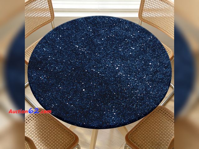 Lot 44-2949e - ARTSGOO Round Fitted Table Cover with Elastic Fits 46"-50" Round Tables Appears New, A basic inspection has been given to this item. Sold AS...