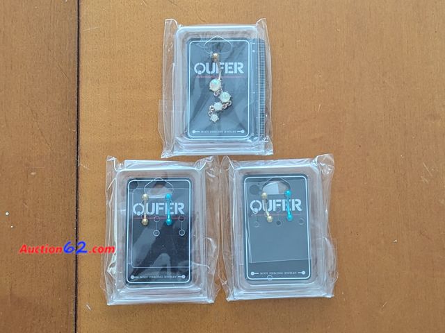 Lot 44-3074g - Lot of 3 - OUFER Body Jewelry - New in Sealed Packages - See Pictures Appears New, A basic inspection has been given to this item. Sold AS-I...