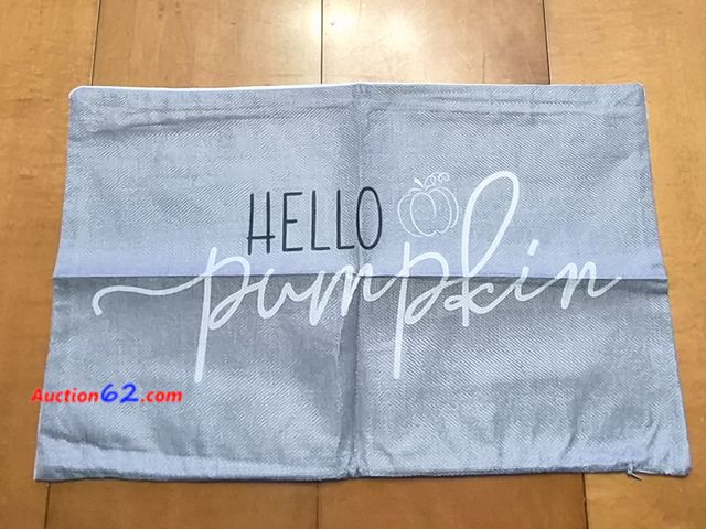 Lot 44-3077t - Fall Pillow Cover - 12"x20" - Hello Pumpkin - See Pictures  Appears New, A basic inspection has been given to this item. Sold AS-IS.