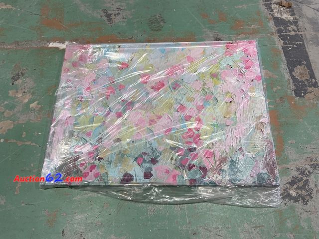 Lot 44-1566t - Unknown Brand Abstract Art - Painting on Canvas, Floral Design Not Tested See All Photo's E-Commerce Return, A basic inspection has been giv...