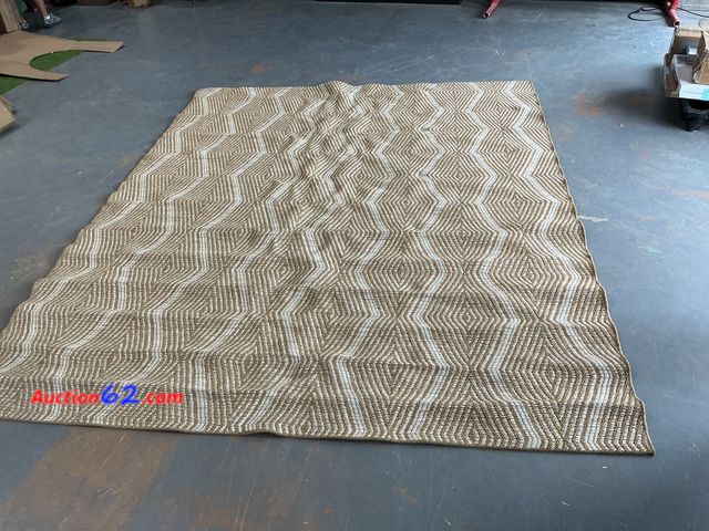 Lot 44-911 - Threshold Ivory Wavy Stripe Rug 7x10 ft 100% Polypropylene See All Photo's Not Tested E-Commerce Return, A basic inspection has been given t...