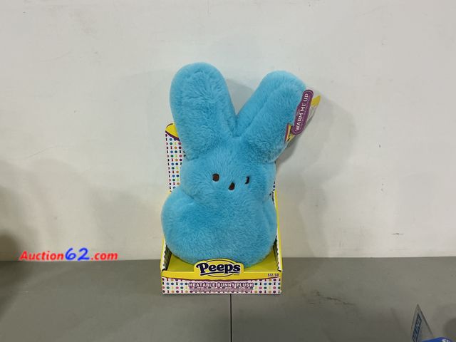 Lot 44-4019o - Retail value $25- PEEPS HEATABLE BUNNY PLUSH BLUE EASTER Appears New, A basic inspection has been given to this item. Sold AS-IS. See All Ph...