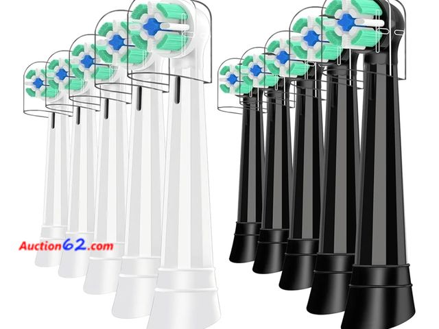 Lot 44-6657w - Replacement Heads Compatible with Oral B iO, IO Brush Heads Compatible with Oral-B iO Series 2 3 4 5 6 7 8 9 10 Electric Toothbrushes（5 Whit...