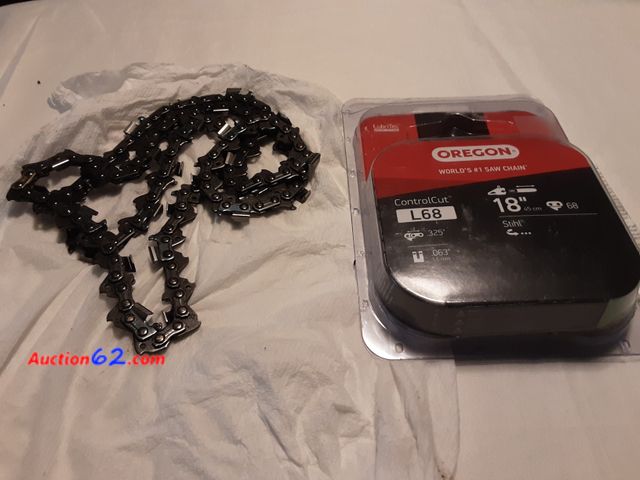 Lot 44-5565b - Oregon L68 ControlCut Chainsaw Chain for 18-Inch Bar, 68 Drive Links, .325" Pitch, .063" Gauge, Fits Several Stihl Models (22BPX068G),Grey 2...