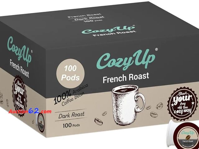 Lot 44-6924b - Cozy Up | French Roast Single-Serve Coffee Pods Compatible with Keurig K-Cup Brewers | Extra Dark Roast Coffee | 100-Count Appears New