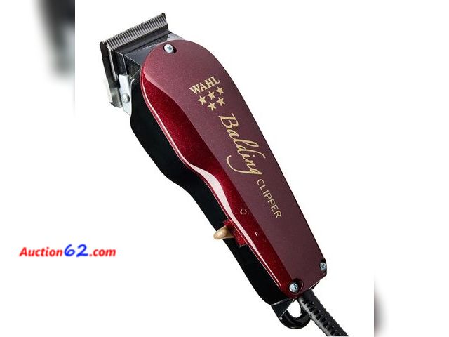 Lot 44-6586p - Wahl Professional 5 Star Balding Clipper, Corded V5000 Electromagnetic Motor, for Ultra-Close Trimming Appears New, A basic inspection has b...