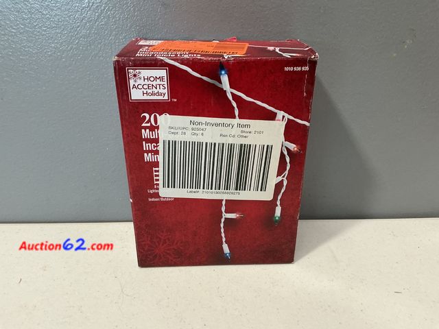 Lot 44-1671t - Home Accents 200 Mini Icicle Lights Multi Color Christmas Wedding Holiday Appears New, A basic inspection has been given to this item. Sold ...